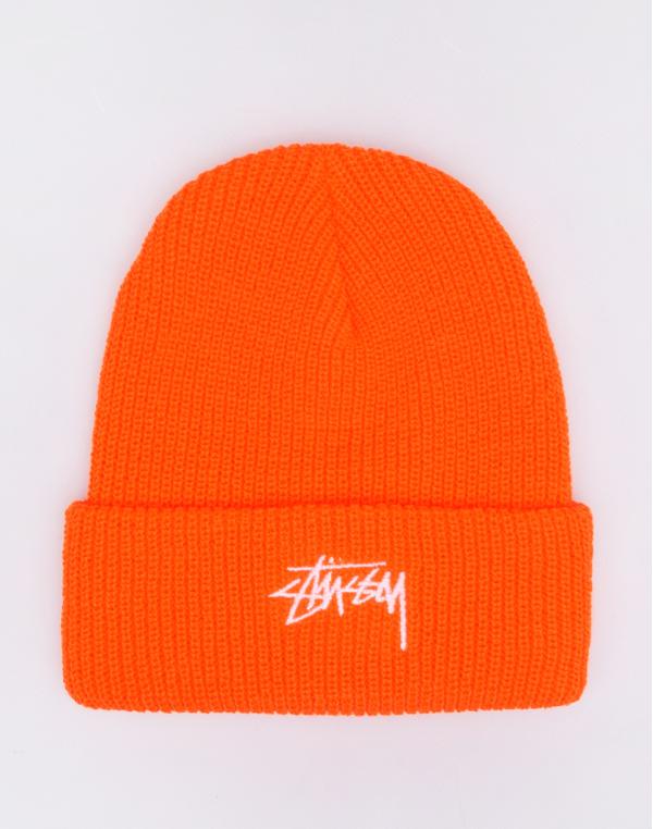 Stüssy Stock Cuff Beanie Blaze Orange