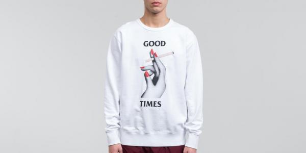 WOOD WOOD Hugh Sweatshirt Bright White