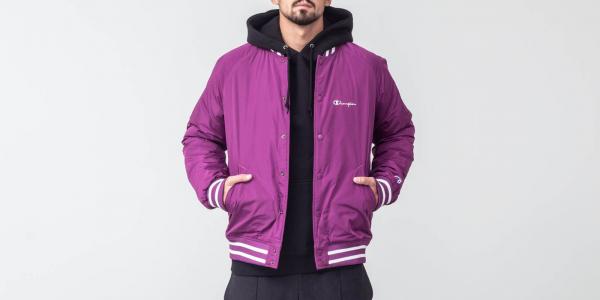Champion Bomber Jacket Purple