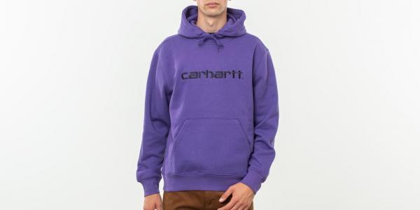Carhartt WIP Hoodie Frosted Viola/ Black