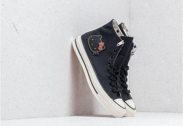 Converse x Hello Kitty Chuck 70 Hi Black/ Black/ Egret