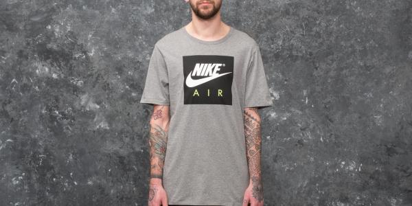 Nike Sportswear Air Crew Tee Carbon Heather/ White