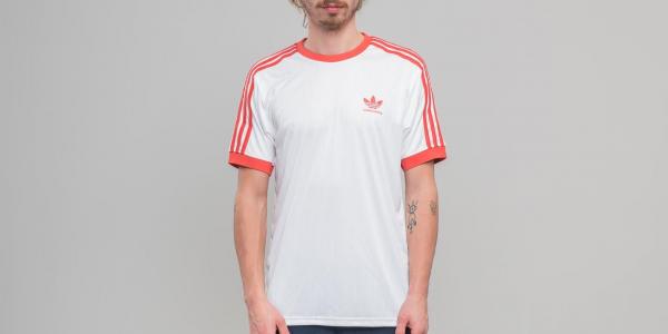 adidas Clima Club Jersey White/ Trace Scarlet