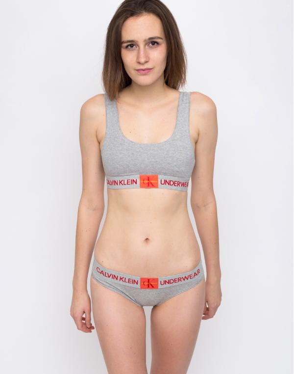 Calvin Klein Unlined Bralette Grey Heather M