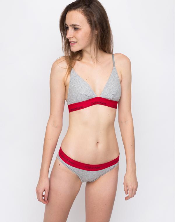 Calvin Klein Unlined Triangle Grey Heather W / Manic Red WB M