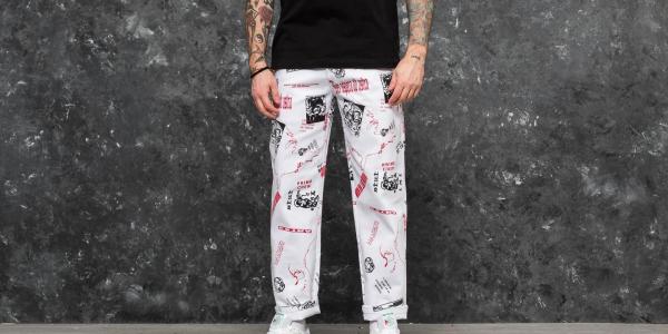 Billionaire Boys Club Headline Print Painter Pant White
