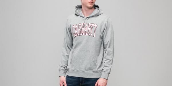 Carhartt WIP Hooded Division Sweat Grey Heather/ Multicolor