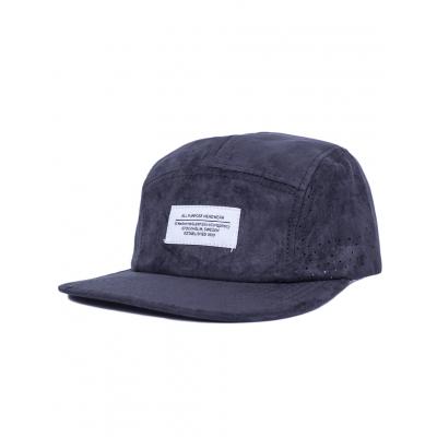 Kšiltovka WeSC FSuede 5 panel Black