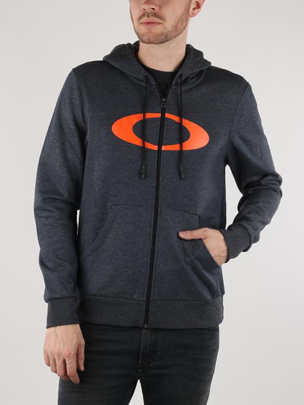 Mikina Oakley Ellipse Fz Hoodie Černá