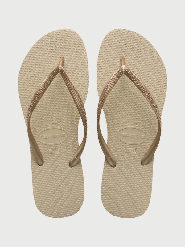Žabky Havaianas Slim Sand Grey/Light Golden Hnědá