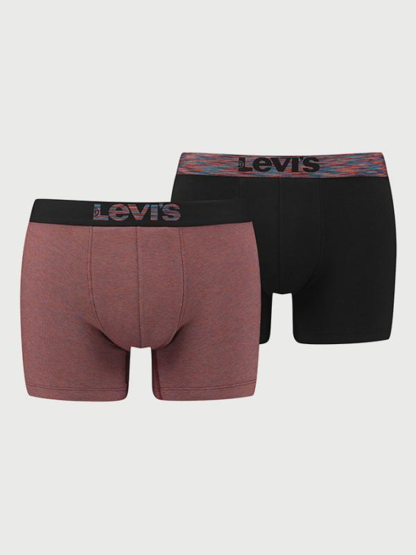 Boxerky LEVI'S 200Sf Multicol Optic Illusion Boxer Brief 2 Pack Barevná