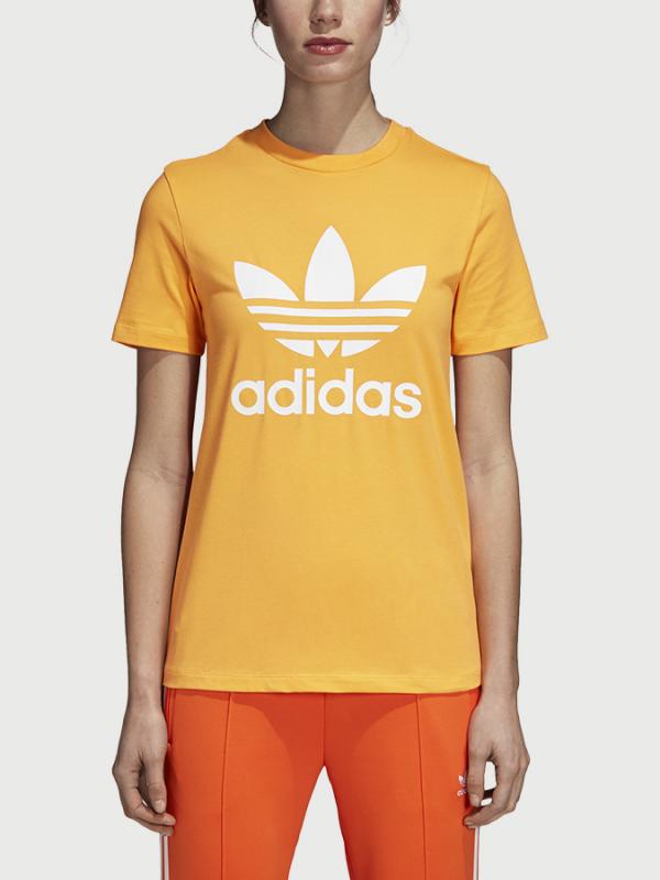 Tričko adidas Originals Trefoil Tee Žlutá