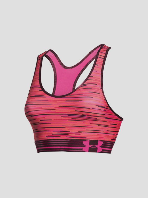Podprsenka Under Armour HeatGear Alpha Printed Bra Růžová