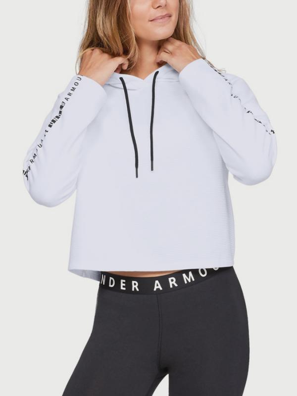 Mikina Under Armour TB Ottoman Fleece Hoodie Bílá