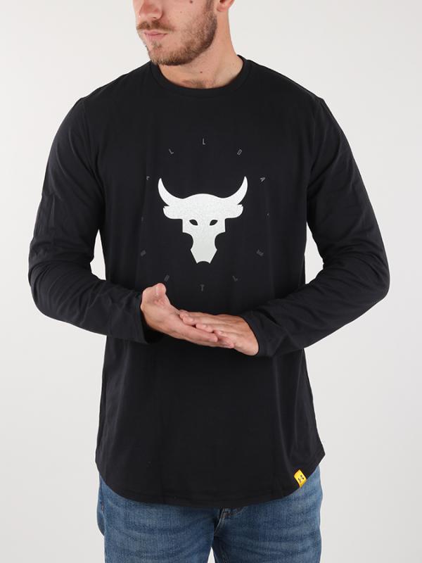 Tričko Under Armour Project Rock Brahma Ls Černá