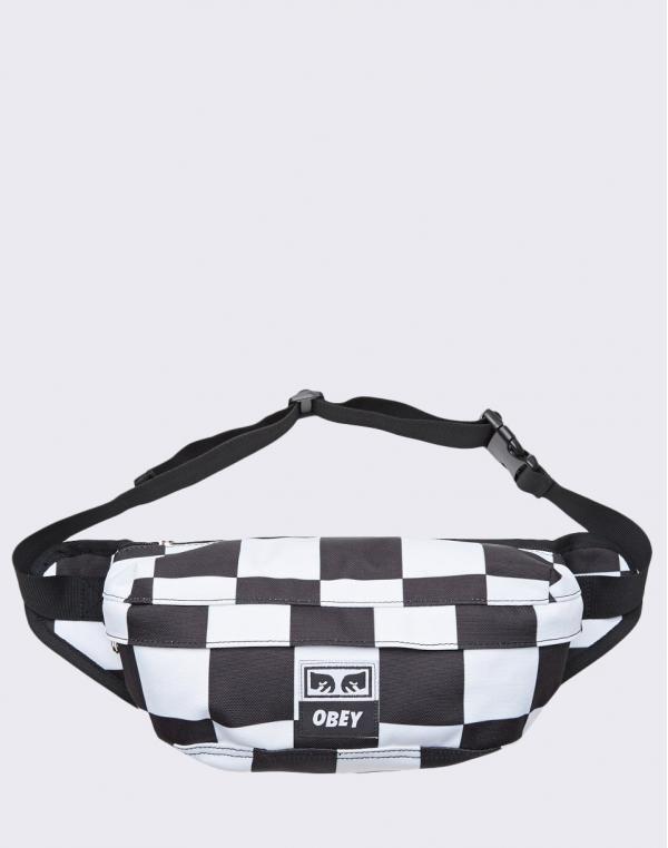 Obey Drop Out Sling Pack Checker