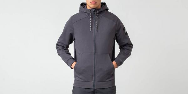 The North Face Fine Full Zip Hoodie Asphalt Grey