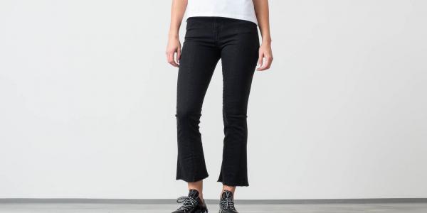 SELECTED Lana High Waist Bootcut Jeans Black Denim
