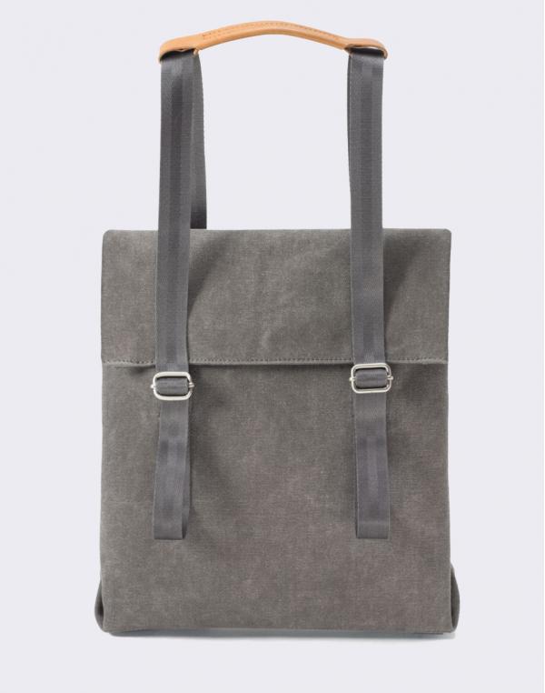 Qwstion Small Tote Organic Washed Grey