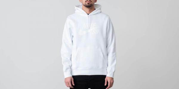 Nike SB Essential Icon Pullover Hoodie White
