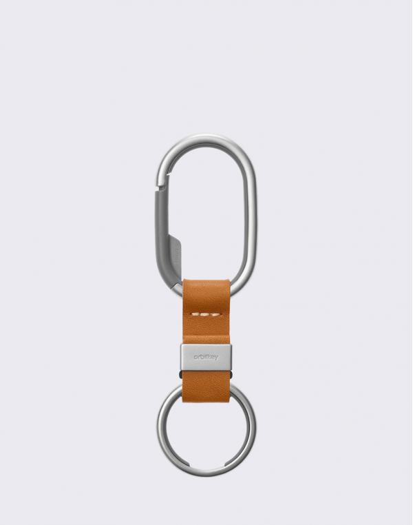 Orbitkey Clip Silver/Tan
