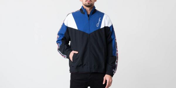 Champion Full Zip Jacket Black/ Blue/ White