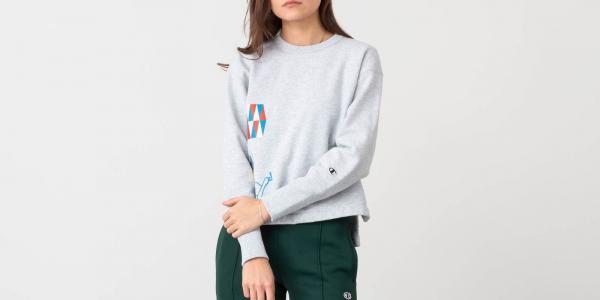Champion x WOOD WOOD Lucy Reverse Weave Crewneck Grey