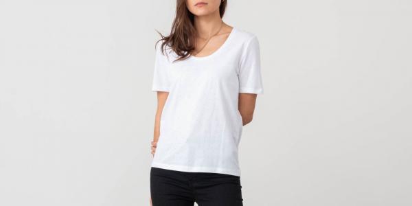 SELECTED Timeless Shortsleeve T-Shirt W White