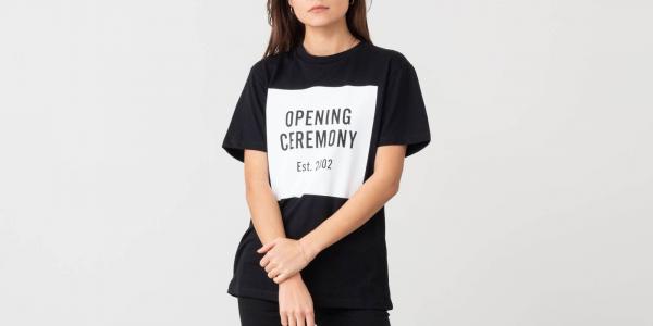 Opening Ceremony OC Box Logo Tee Black