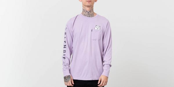 RIPNDIP Lord Nermal Longsleeves Tee Lavender