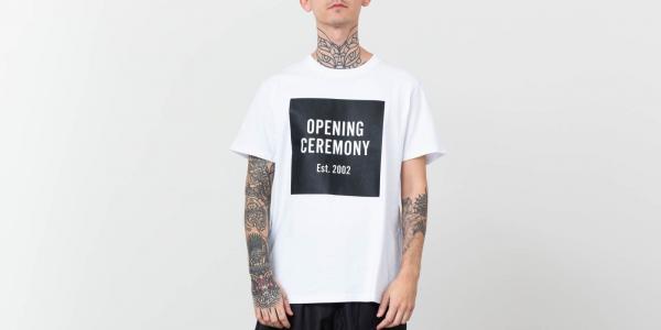 Opening Ceremony OC Box Logo Tee White