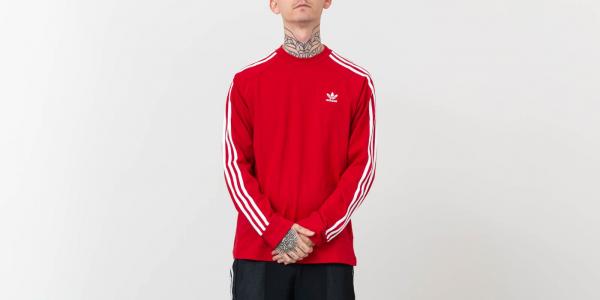 adidas Originals 3-Stripes Longsleeve Tee Power Red