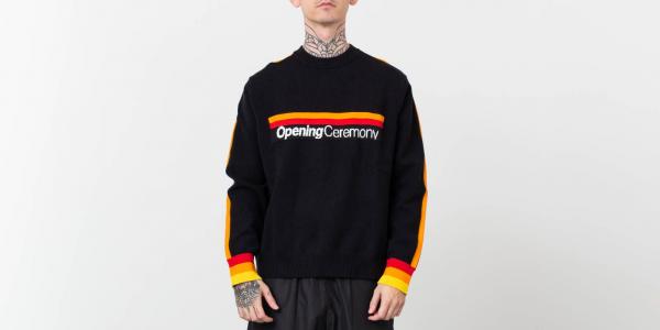 Opening Ceremony Logo Sweatshirt Black Multi