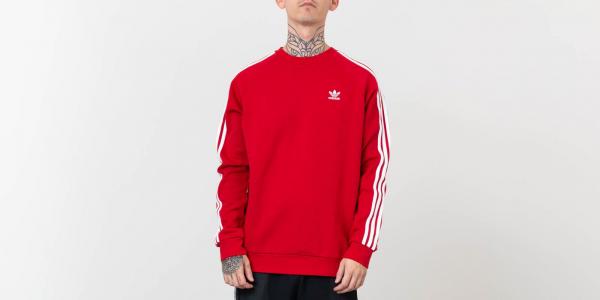 adidas Originals 3-Stripes Crewneck Power Red