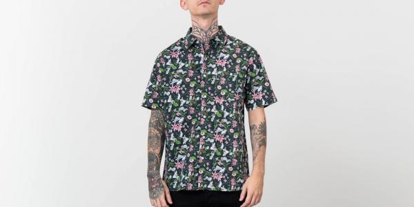 RIPNDIP Nerm Flower Button Up Shirt Multi