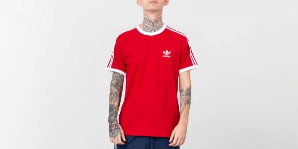 adidas 3-Stripes Tee Power Red