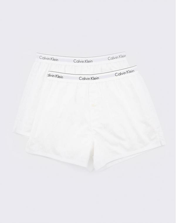 Calvin Klein 2P Slim Fit Boxer White L
