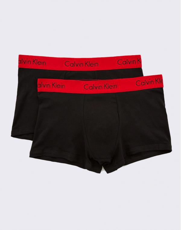 Calvin Klein 2P Trunk Black/Red L