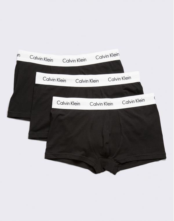 Calvin Klein 3P Low Rise Trunk Black M