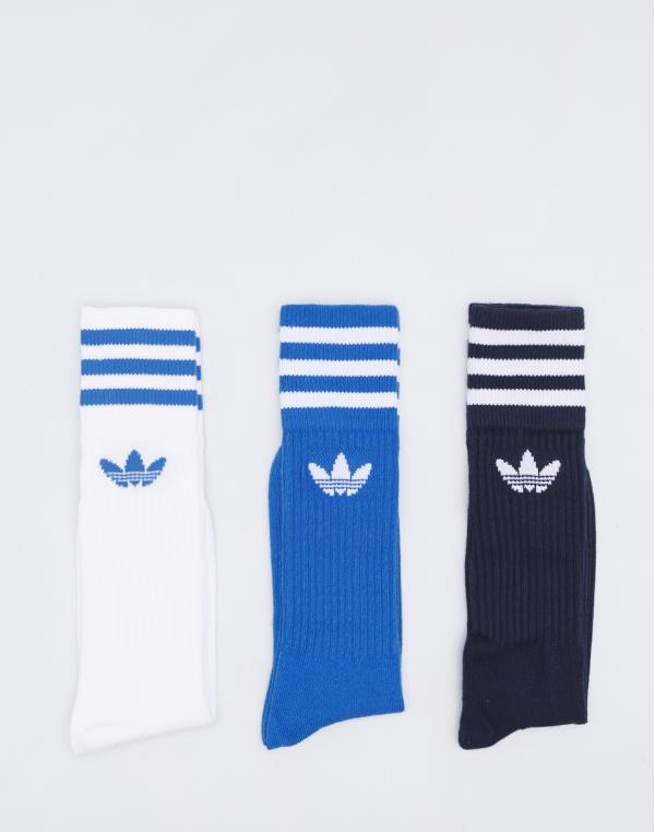 adidas Originals Solid Crew Collegiate Navy/Blue Bird/White 39-42