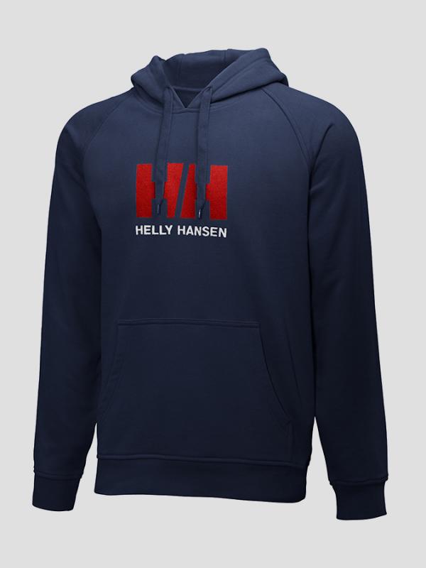 Mikina Helly Hansen LOGO SUMMER HOODIE Modrá
