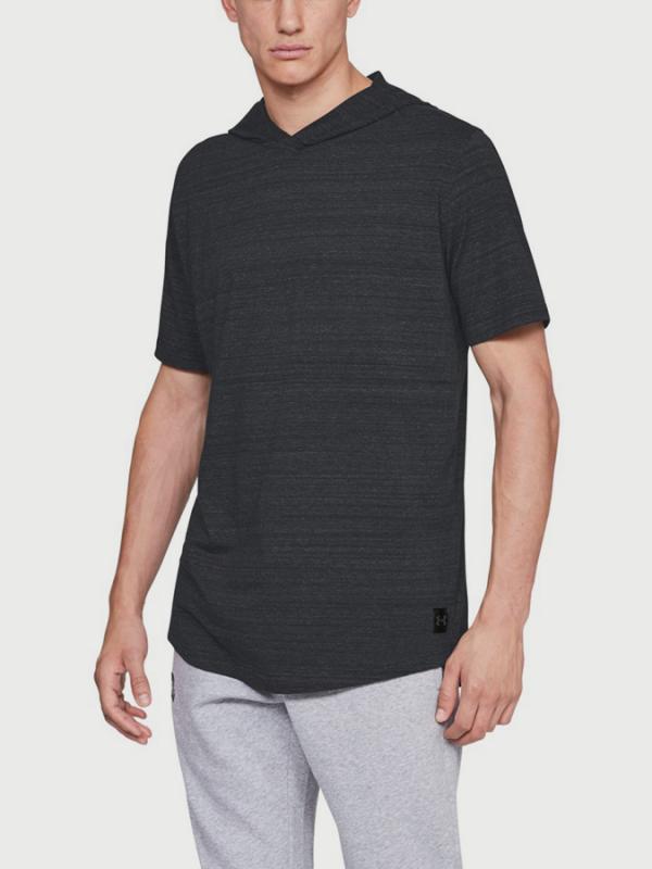 Tričko Under Armour Sportstyle Ss Hoodie Černá