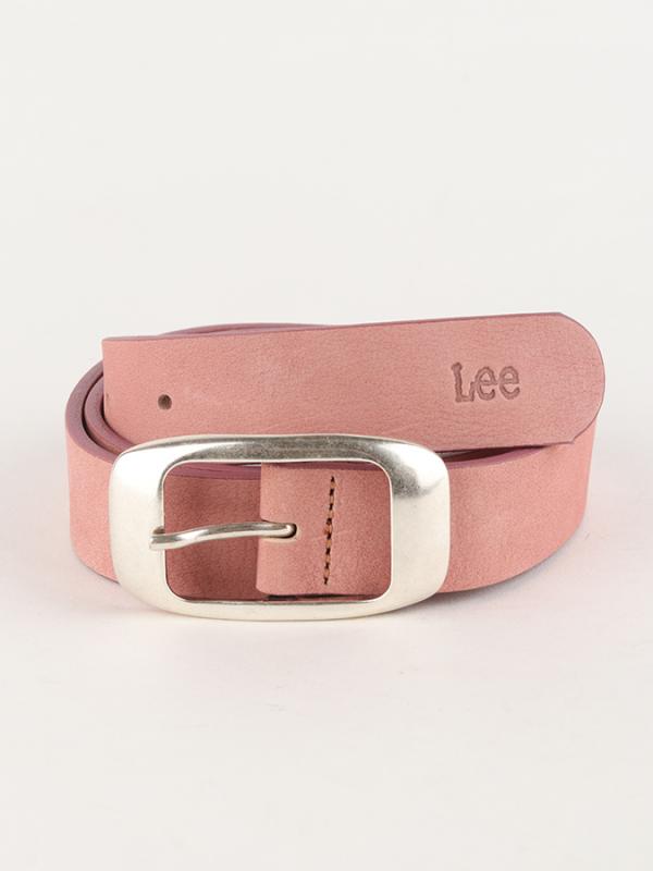 Pásek Lee Colourful Nubuck Bel Faded Pink Růžová