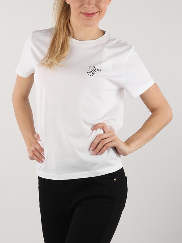 Tričko Lee Tee White Bílá