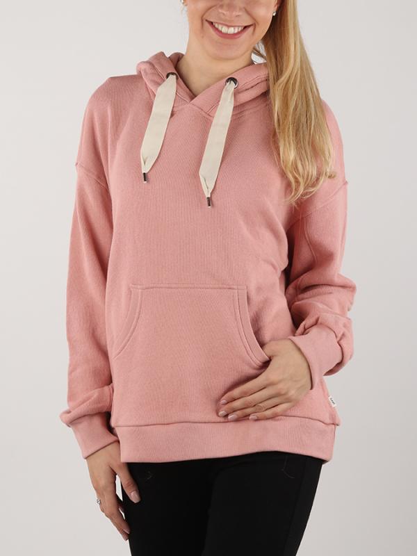 Mikina Lee Hoodie Sws Faded Pink Růžová