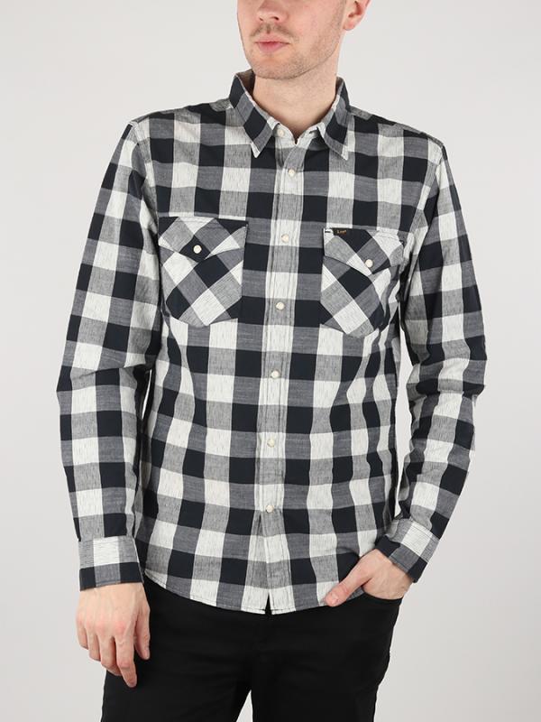 Košile Lee Western Shirt Pitch Black Barevná