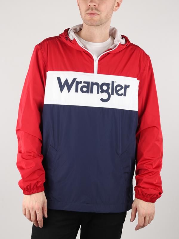 Bunda Wrangler Paul Pop-Over Scarlet Red Barevná