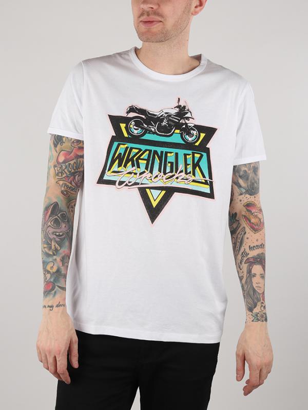 Tričko Wrangler Ringer Tee White Bílá