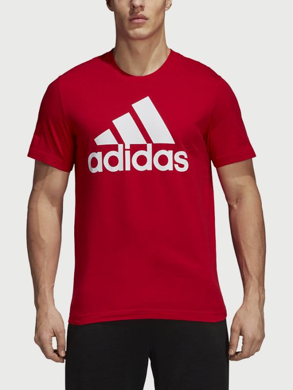Tričko adidas Performance Ess Linear Tee Červená