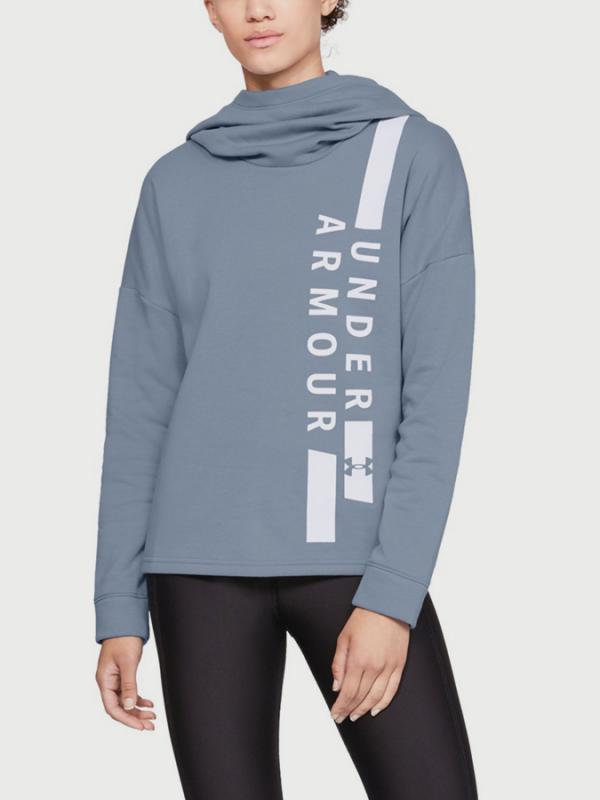 Mikina Under Armour Rival Fleece Po Hoodie Wm Modrá